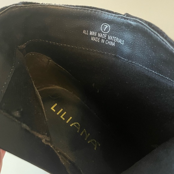 Multicolor floral embroidered black heeled booties size 7 - Picture 5 of 6